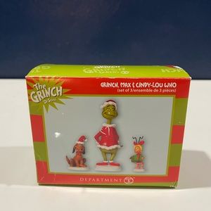 The Grinch Village Grinch, Max, Cindy-Lou